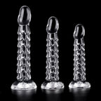 Mythic Serpent Scale Silicone Anal Dildo - Crystal Clear - Tarisss Sex Toy Store