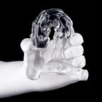 Mythic Serpent Scale Silicone Anal Dildo - Crystal Clear - Tarisss Sex Toy Store