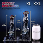Mythical Creature Textured Dildo Large XL 6.85" / XXL 7.99" Silicone Fantasy Dong - Tarisss Sex Toy Store