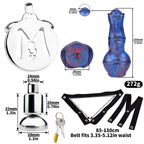 Monster Dildo Chastity Cage