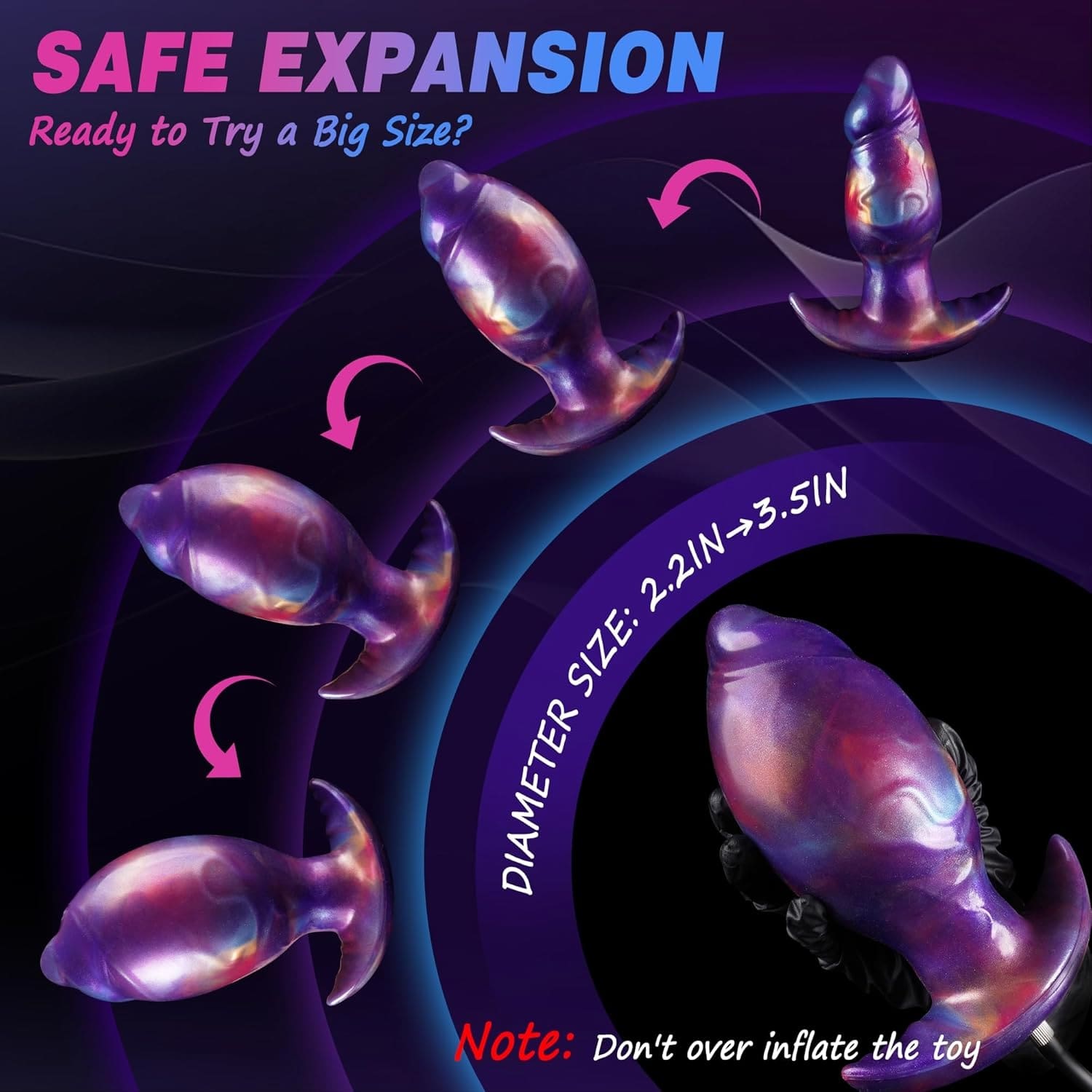 Nile 7 Inch Inflatable Dildo with Anchor Base - Tarisss Sex Toy Store