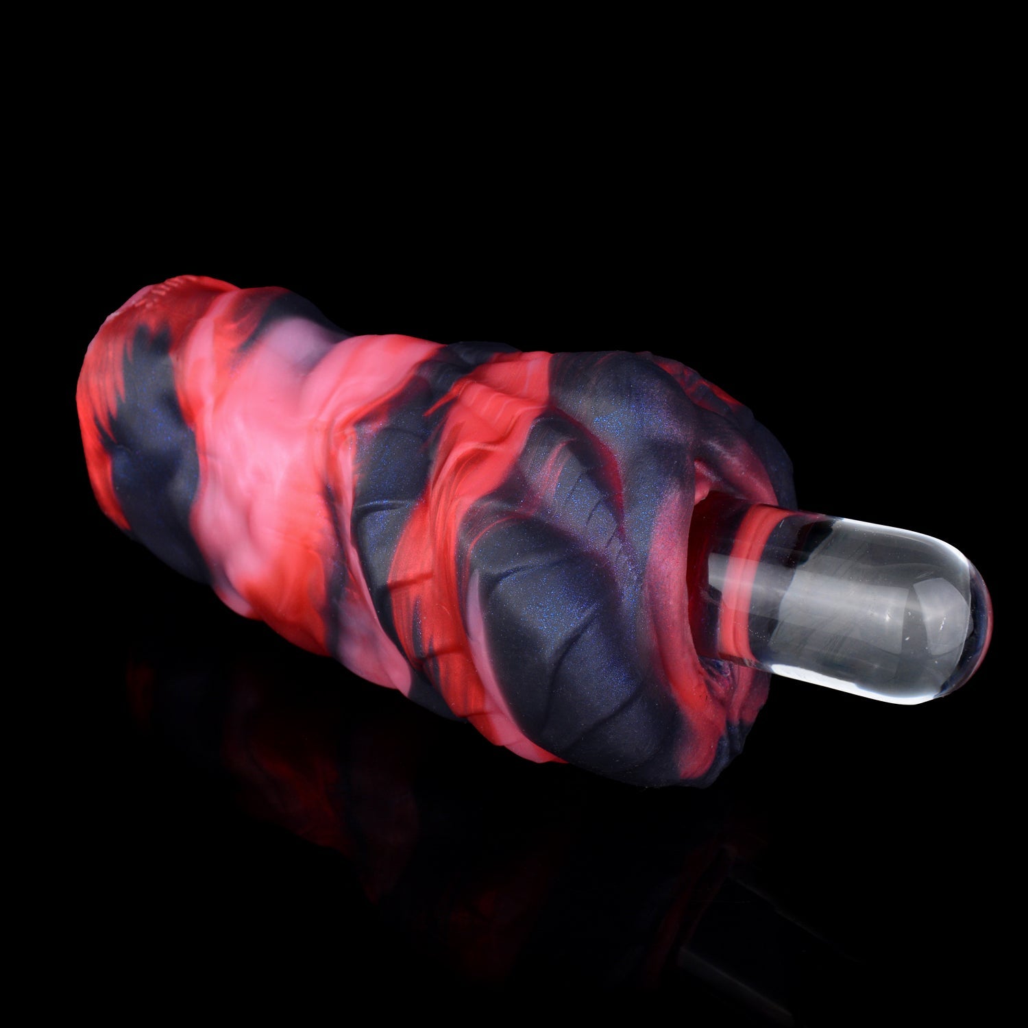 Massage Penis Fantasy Platinum Silicone Alien Pussy – Amethyst Dragon's Spine Handheld Male Masturbation Toy