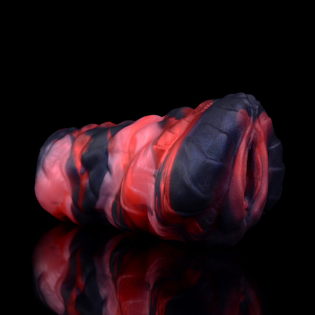 Massage Penis Fantasy Platinum Silicone Alien Pussy – Amethyst Dragon's Spine Handheld Male Masturbation Toy