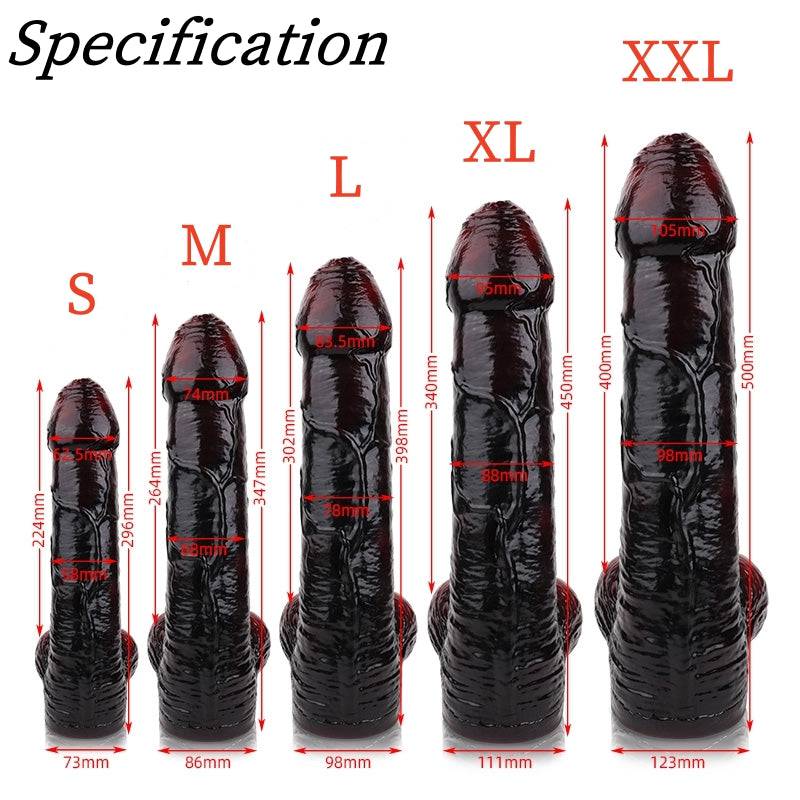 Nomad 19 Inch Extra Large Realistic Dual Density Dildo - Tarisss Sex Toy Store