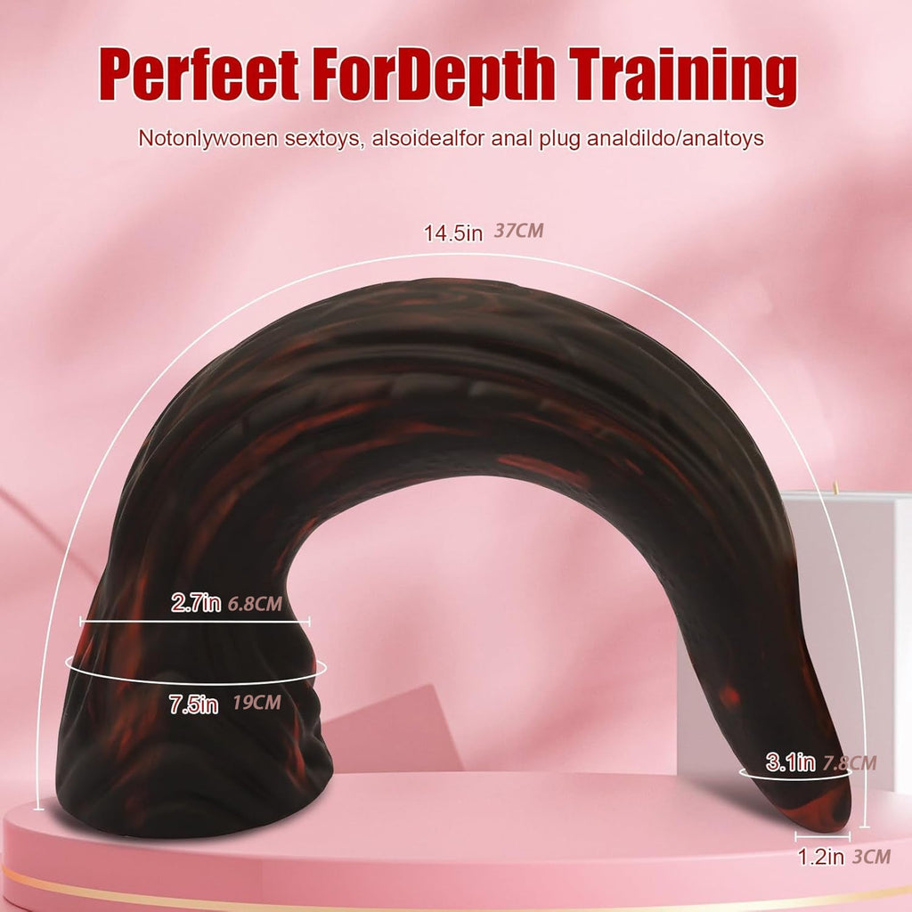 Obsidian Flame Textured Silicone Plug with Tapered Tip and Secure Base - Tarisss Sex Toy Store
