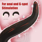 Obsidian Flame Textured Silicone Plug with Tapered Tip and Secure Base - Tarisss Sex Toy Store