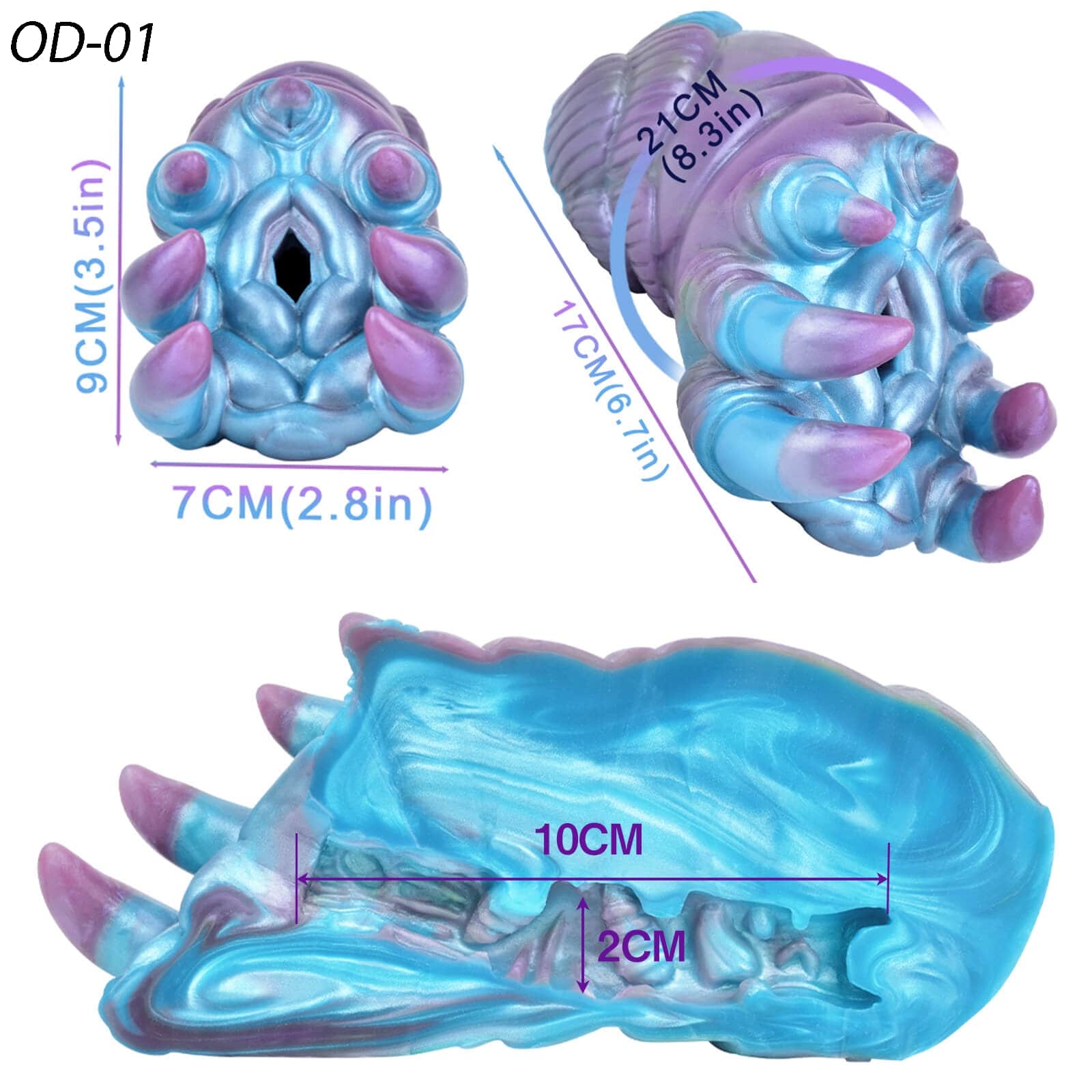 Ocean Desire Silicone Fantasy Alien Creatures Male Manual Masturbator - Tarisss Sex Toy Store