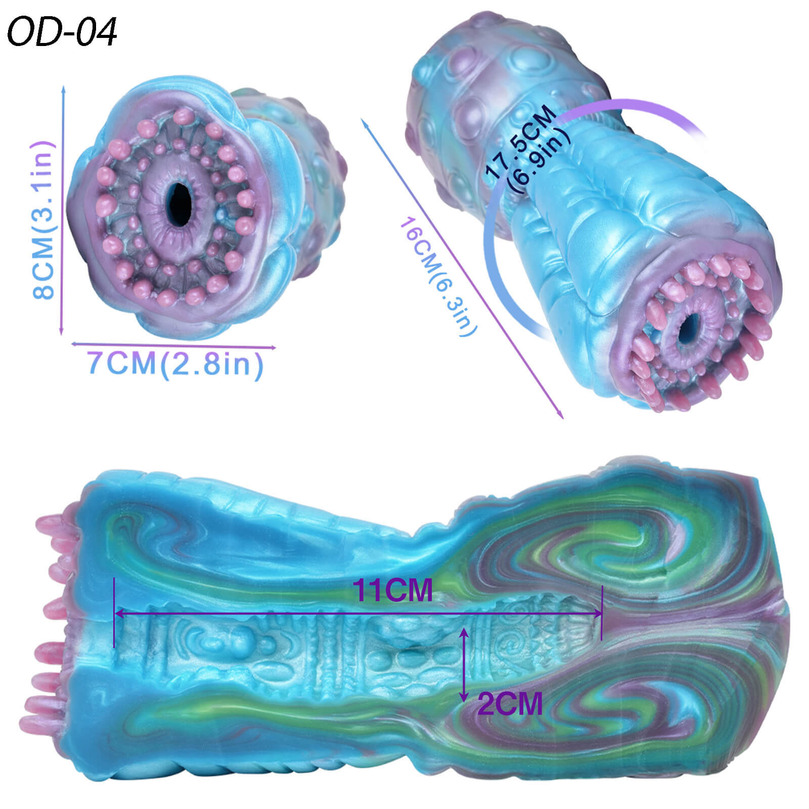 Ocean Desire Silicone Fantasy Alien Creatures Male Manual Masturbator - Tarisss Sex Toy Store