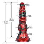 octavia-9-inch-tentacle-dildo-knotted-dildo-size