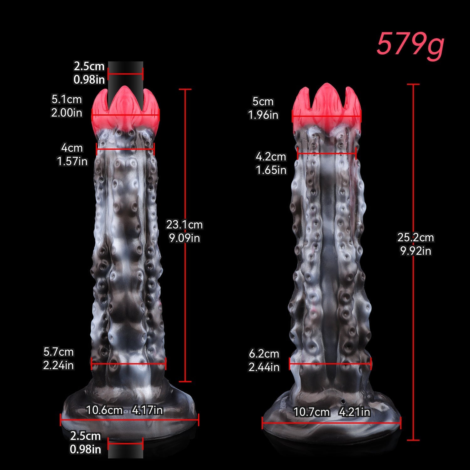 Octopus 9.92 Inch Monster Knot Fantasy Ovipositor Dildo - Tarisss Sex Toy Store