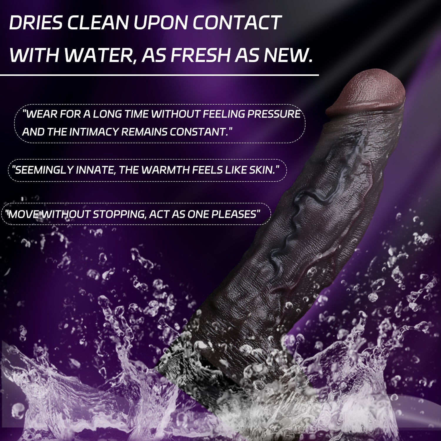 BBC Vibrating Cock Sleeve for Male Sex Toys | Realistic Silicone Penis Extender with Remote Control
