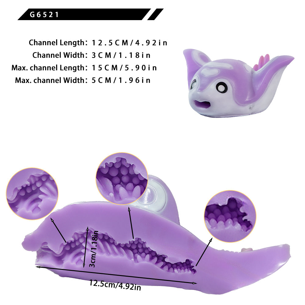 Cute Stingray Wolf Alien Pussy Sex Doll — Fantasy Blowjob Toy for Animal Lovers