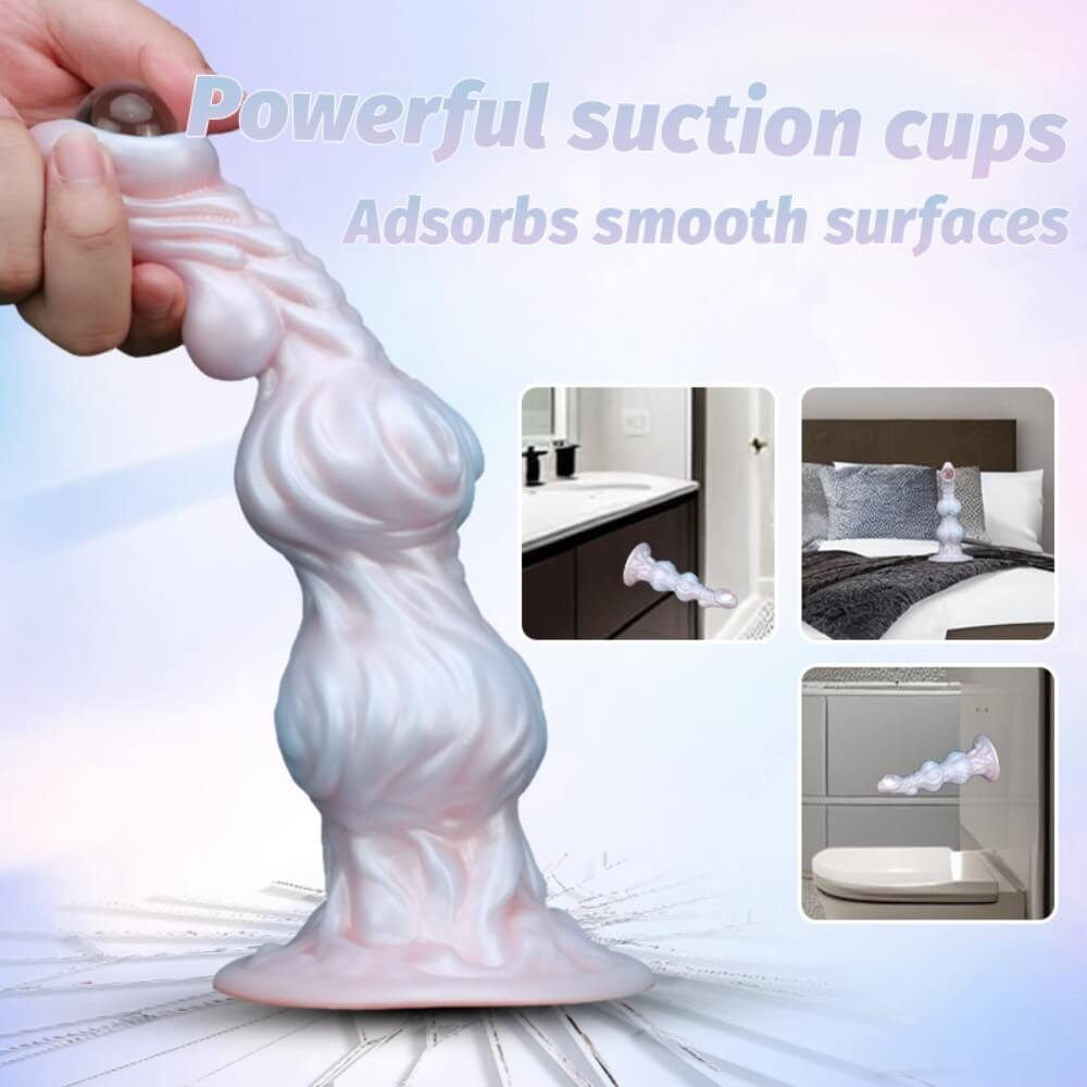 One Eyed 10 Inch Silicone Alien Dildo with Knot - Tarisss Sex Toy Store