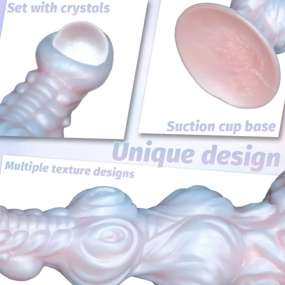 One Eyed 10 Inch Silicone Alien Dildo with Knot - Tarisss Sex Toy Store
