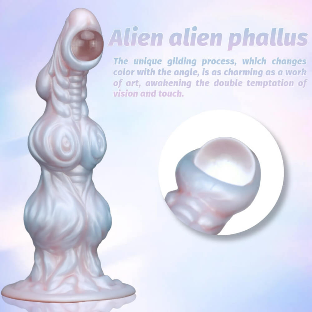 One Eyed 10 Inch Silicone Alien Dildo with Knot - Tarisss Sex Toy Store