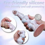 One Eyed 10 Inch Silicone Alien Dildo with Knot - Tarisss Sex Toy Store