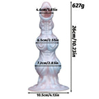 One Eyed 10 Inch Silicone Alien Dildo with Knot - Tarisss Sex Toy Store