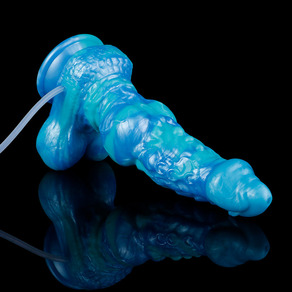 Phantasmscale Wyrm Squirting Dog Dildo – Knotted Fantasy Dildo with Ejaculating Function