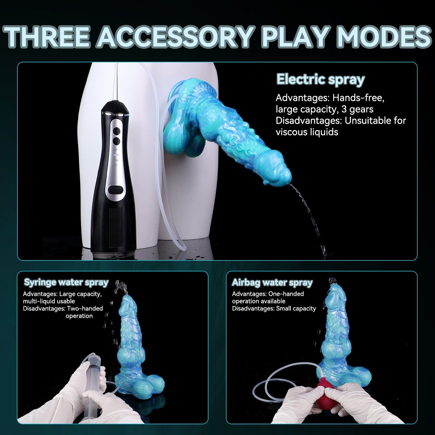 Phantasmscale Wyrm Squirting Dog Dildo – Knotted Fantasy Dildo with Ejaculating Function