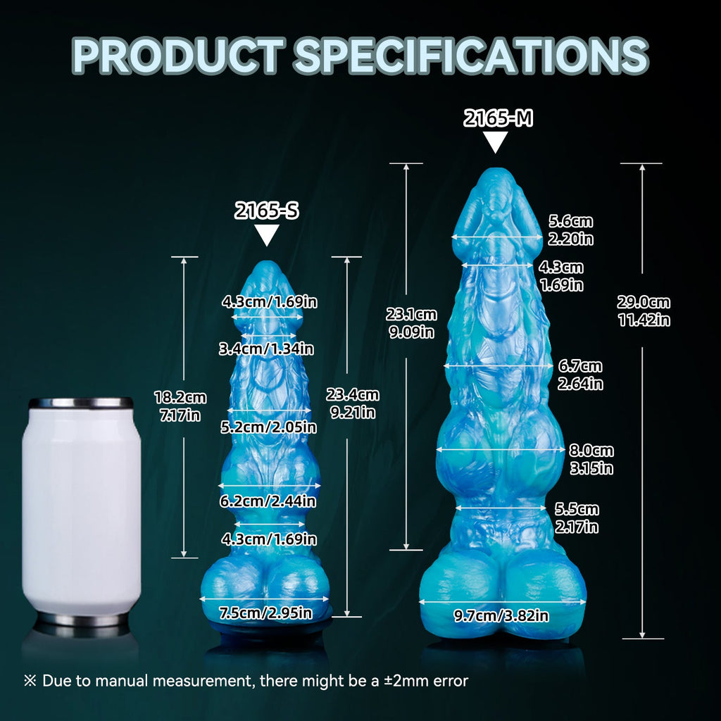 Phantasmscale Wyrm Squirting Dog Dildo – Knotted Fantasy Dildo with Ejaculating Function