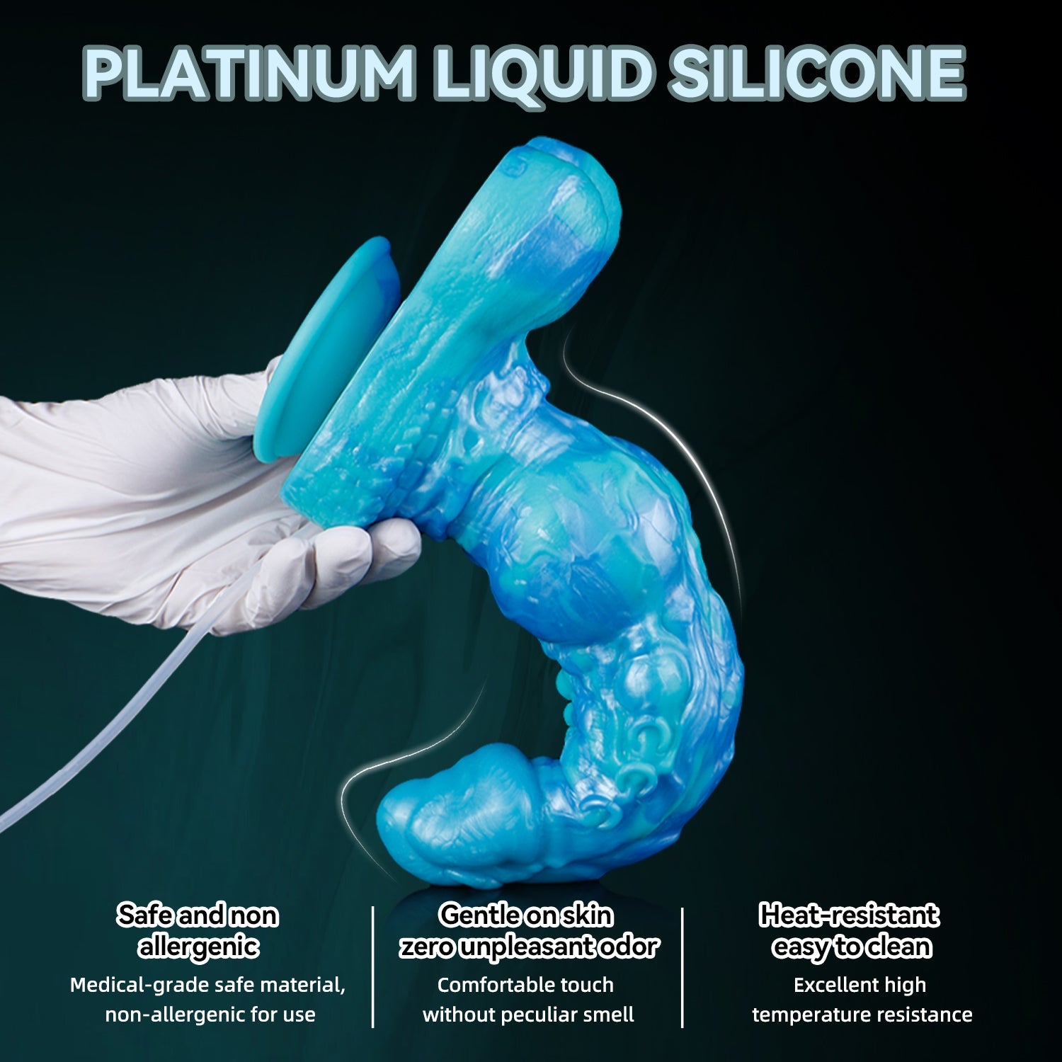 Phantasmscale Wyrm Squirting Dog Dildo – Knotted Fantasy Dildo with Ejaculating Function