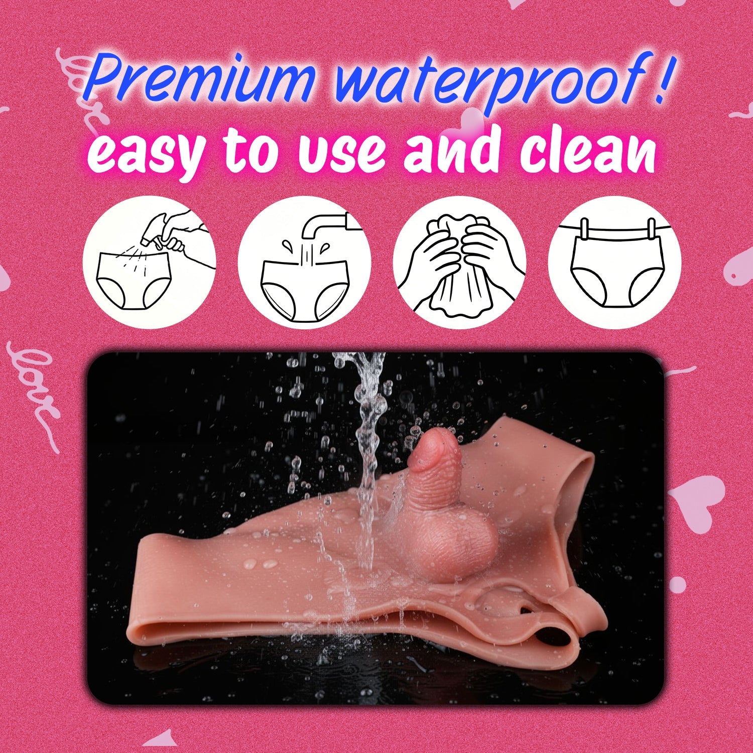 Wearable Silicone Dildo Panties | Realistic Strap-On with Vaginal Opening | Domlust