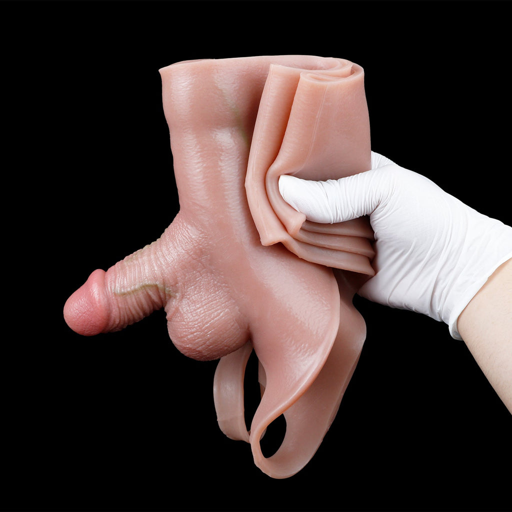 Wearable Silicone Dildo Panties | Realistic Strap-On with Vaginal Opening | Domlust