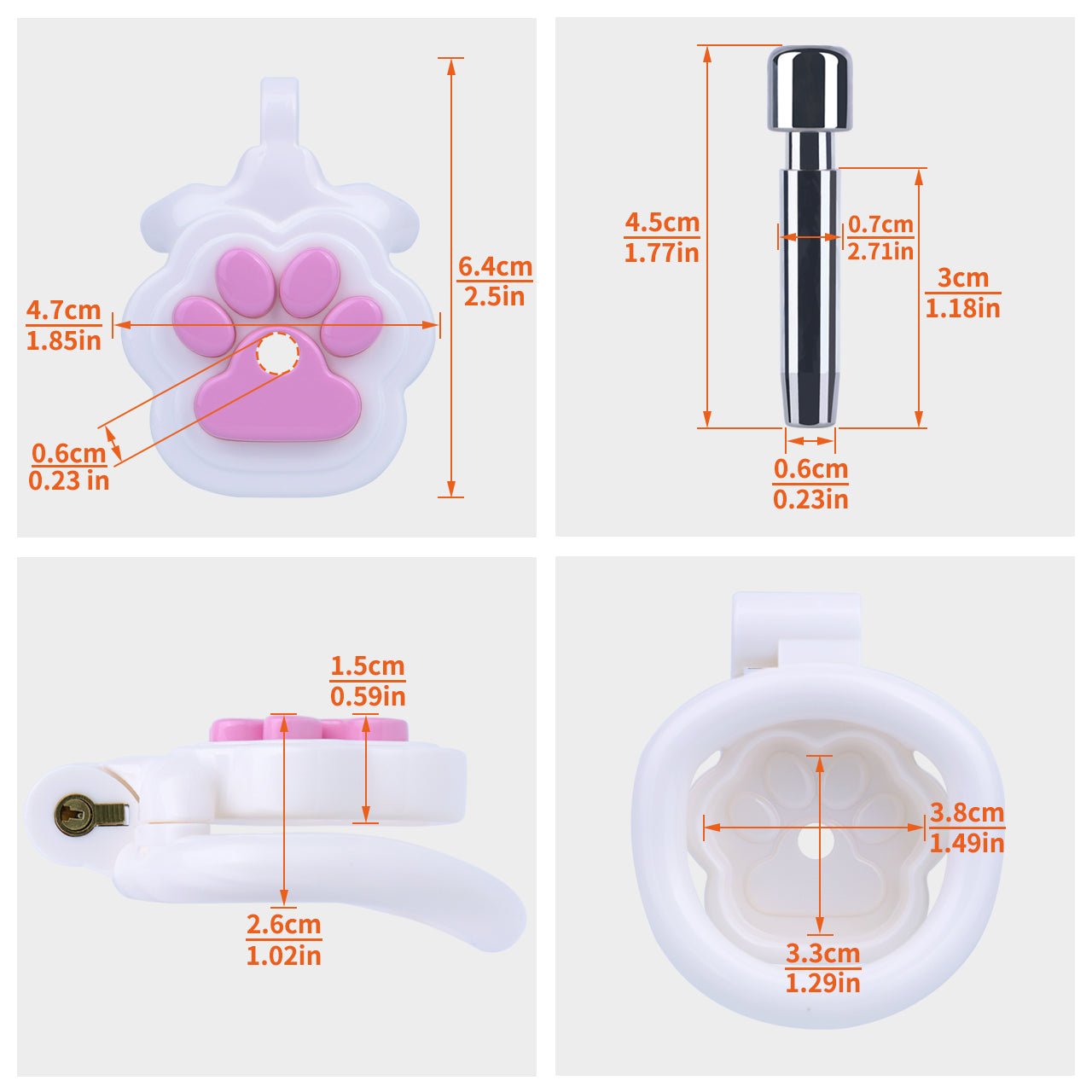 PawLock Pro – Adjustable Male Chastity Cage with Secure Locking System - Tarisss Sex Toy Store