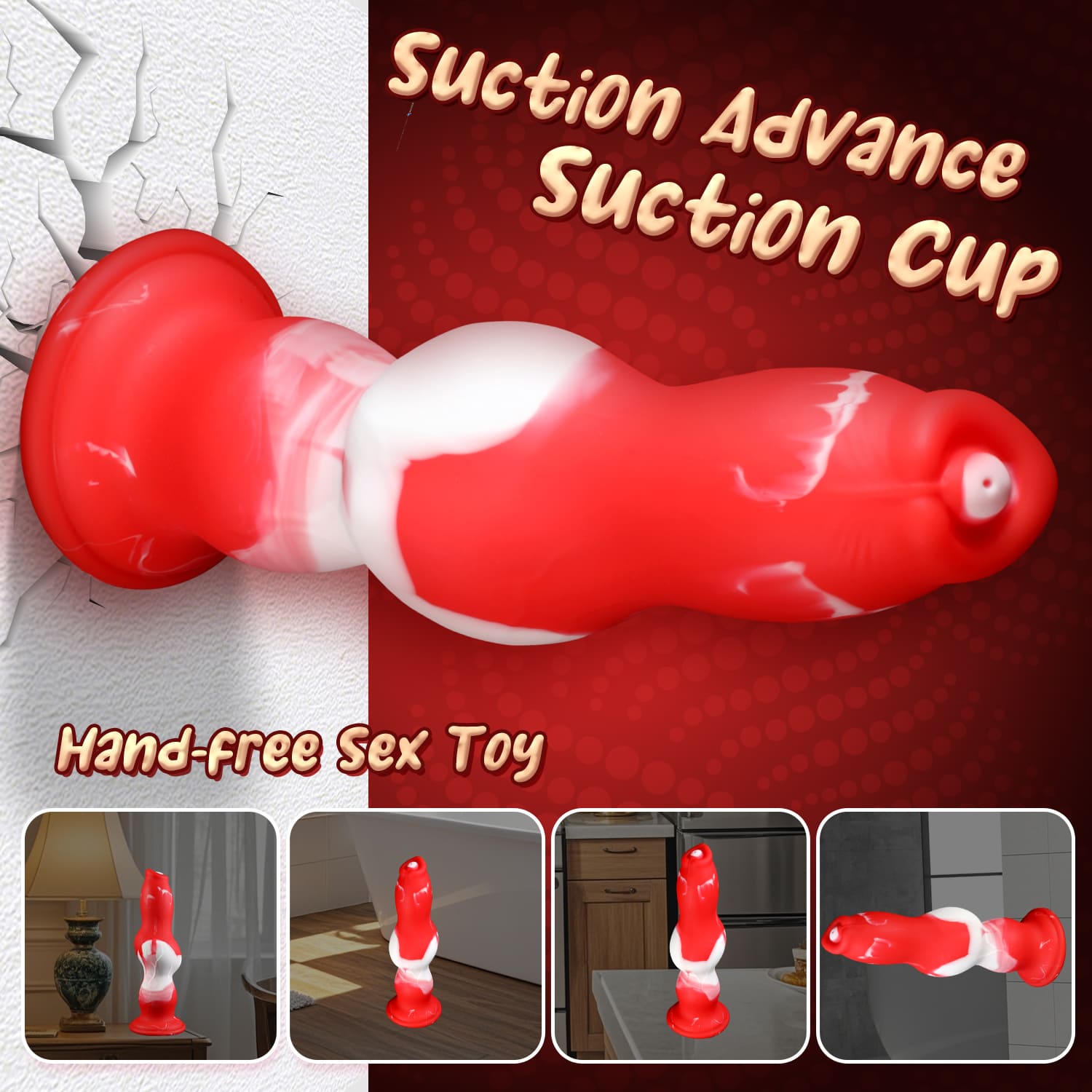 Peppermint Fury - Knot Dildo - Kanis Dildo - Butt Plug - 3 Sizes