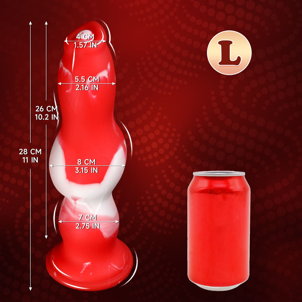 Peppermint Fury - Knot Dildo - Kanis Dildo - Butt Plug - 3 Sizes