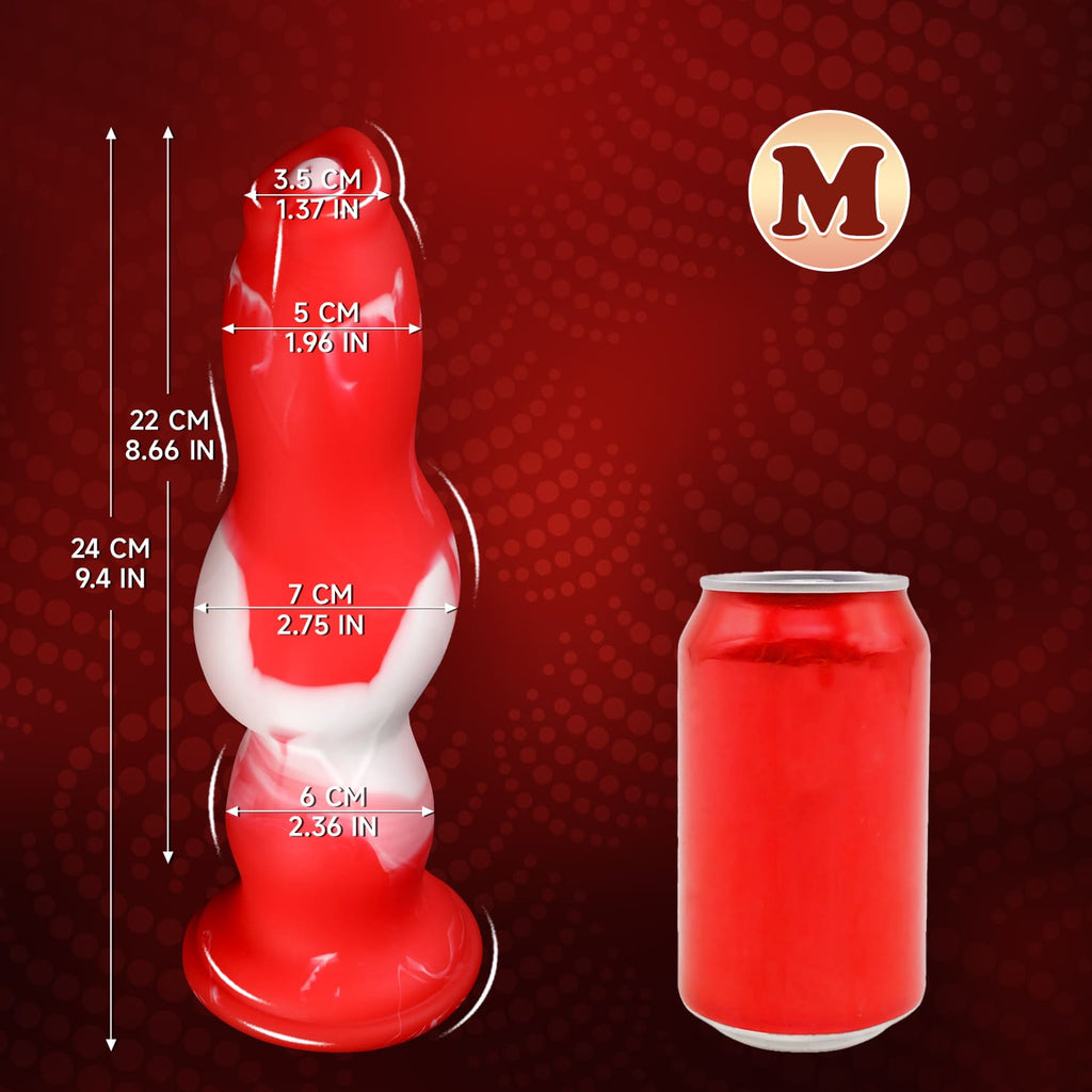 Peppermint Fury - Knot Dildo - Kanis Dildo - Butt Plug - 3 Sizes