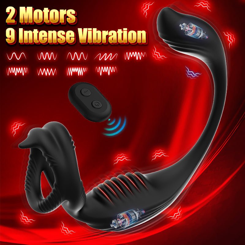 Phoenix Dual - Stimulation Prostate Massager Ring – Vibrating Cock Ring with Remote Control - Tarisss Sex Toy Store
