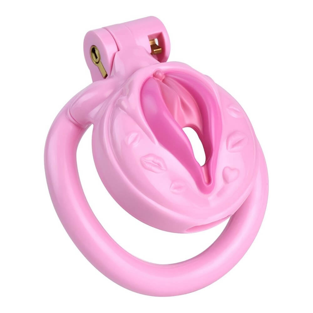 Pink Resin Male Sissy Chastity Cage - Tarisss Sex Toy Store