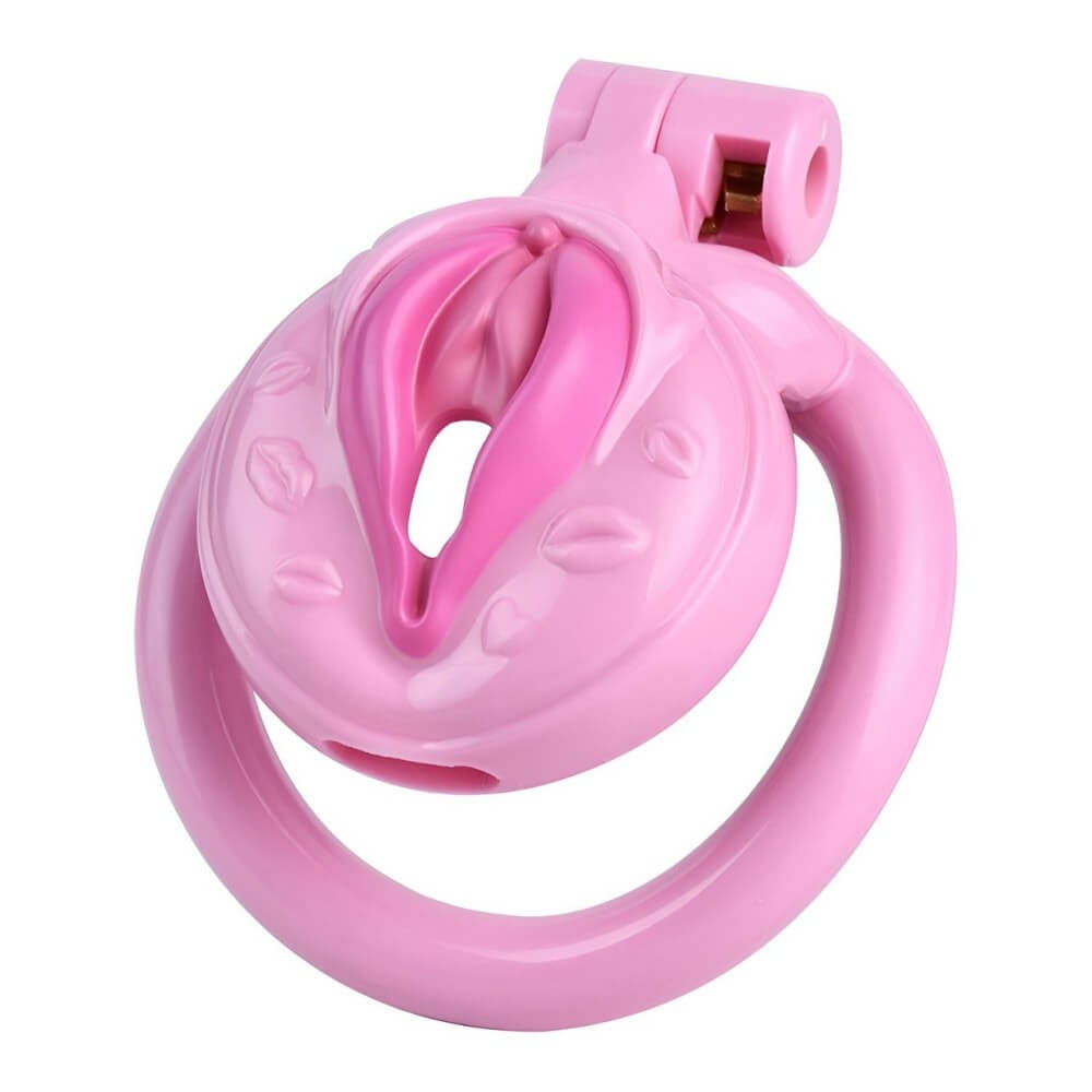 Pink Resin Male Sissy Chastity Cage - Tarisss Sex Toy Store