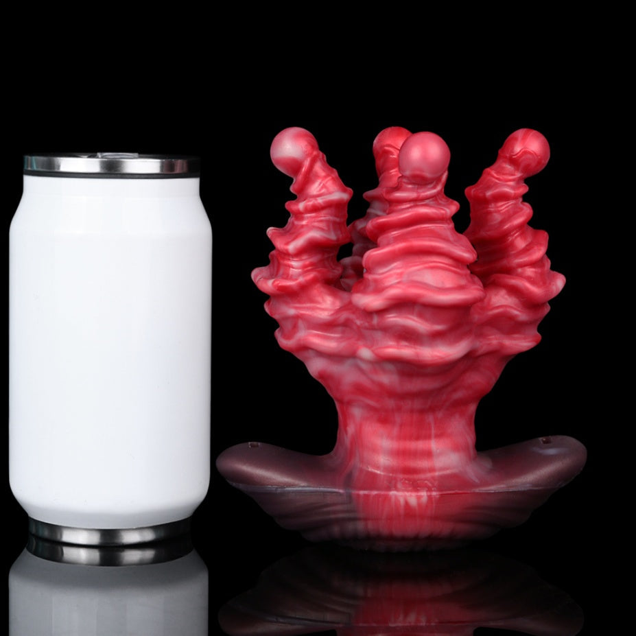 Nerivelle Alien Tentacle Butt Plug – Pocket Pussy, Penis Sleeve & Anal Plug | Platinum Silicone Sex Toy