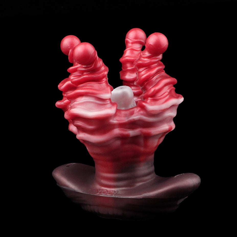 Nerivelle Alien Tentacle Butt Plug – Pocket Pussy, Penis Sleeve & Anal Plug | Platinum Silicone Sex Toy