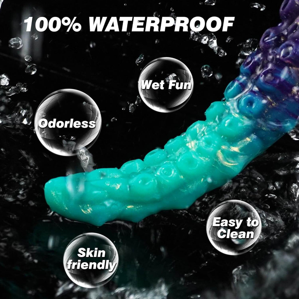 Poseidon - 13.7 Inch Tentacle Dildo - Vibrating Long Deep Dildo