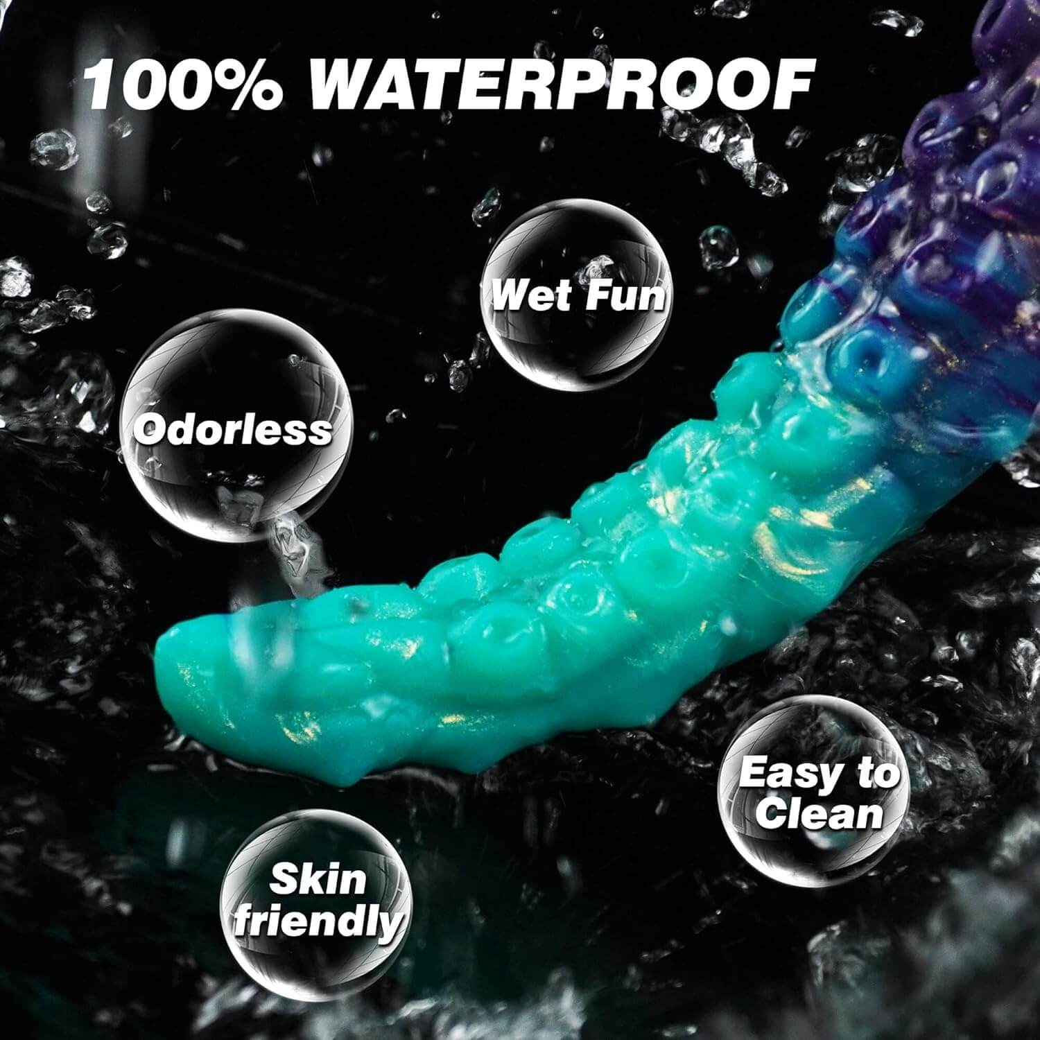 Poseidon - 13.7 Inch Tentacle Dildo - Vibrating Long Deep Dildo