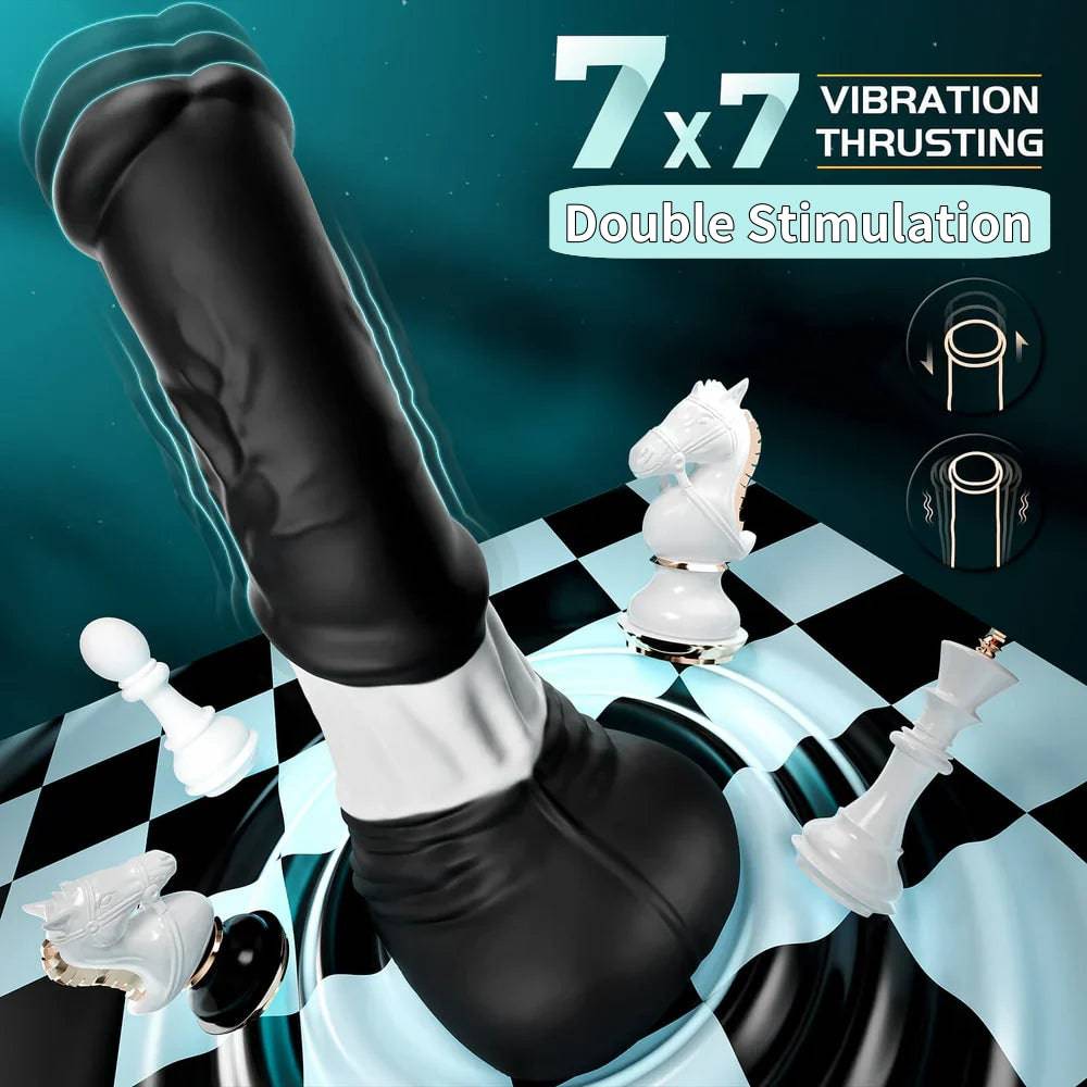 Powerful 11.8 Inch Thrusting Fantasy Horse 7 Frequency Vibrating Dildo - Tarisss Sex Toy Store