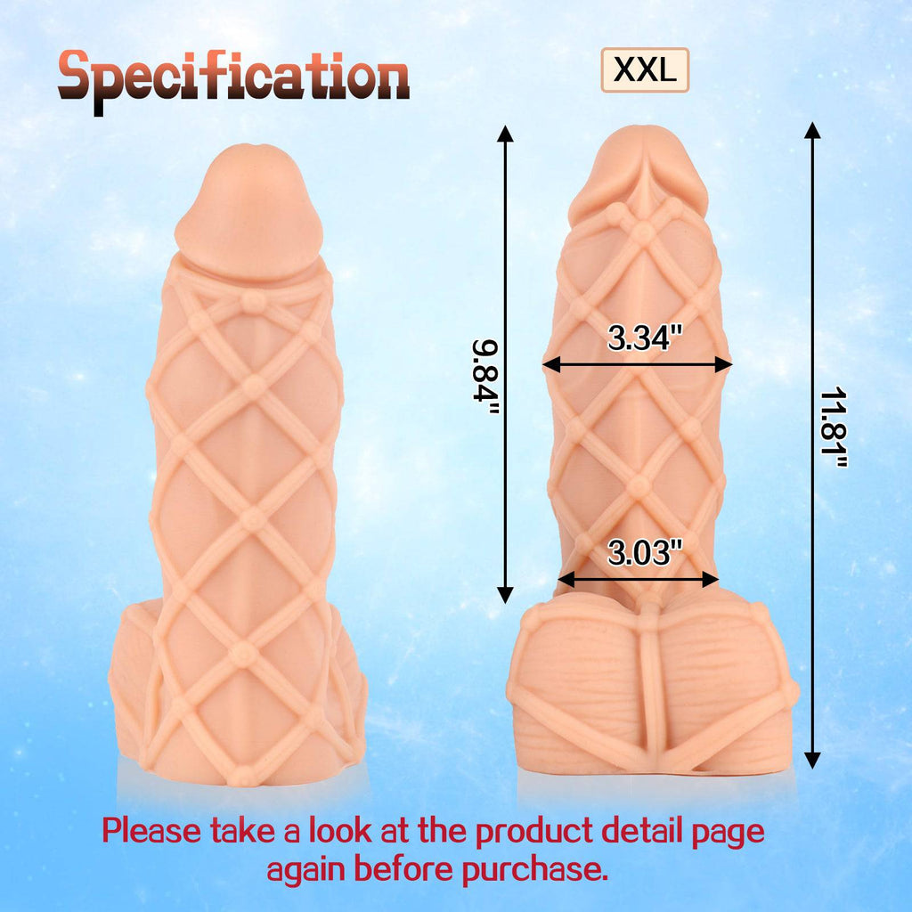 Predator 11 Inch Huge Textured Realistic Dildo - Tarisss Sex Toy Store