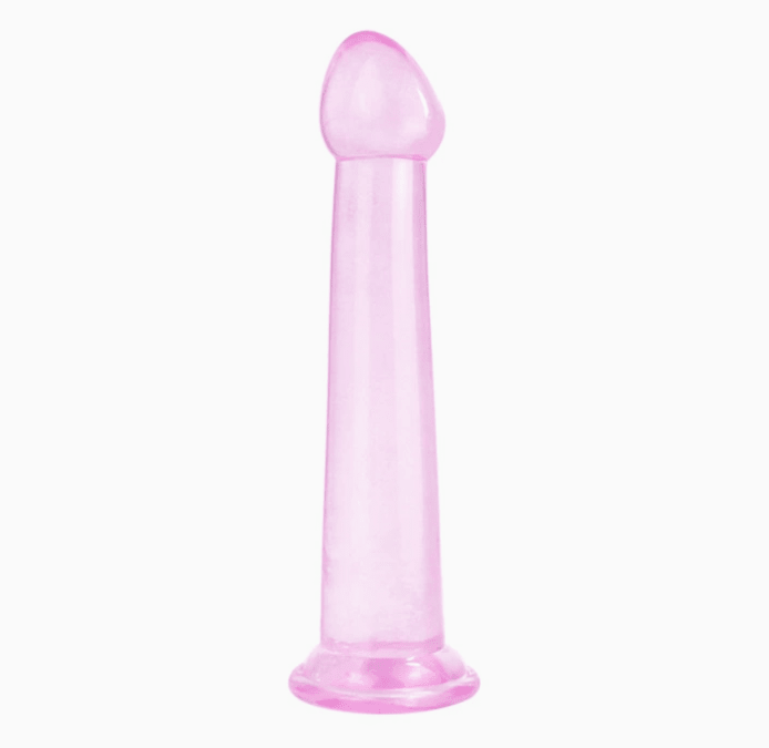 Premium Pink Transparent Glass Dildo - Luxury Crystal Anal Plug with 3 Size Options - Tarisss Sex Toy Store
