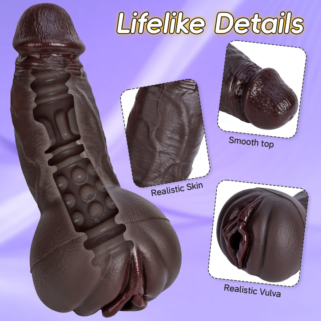 Premium Realistic Silicone Dual - Function Masturbation Toy - Tarisss Sex Toy Store