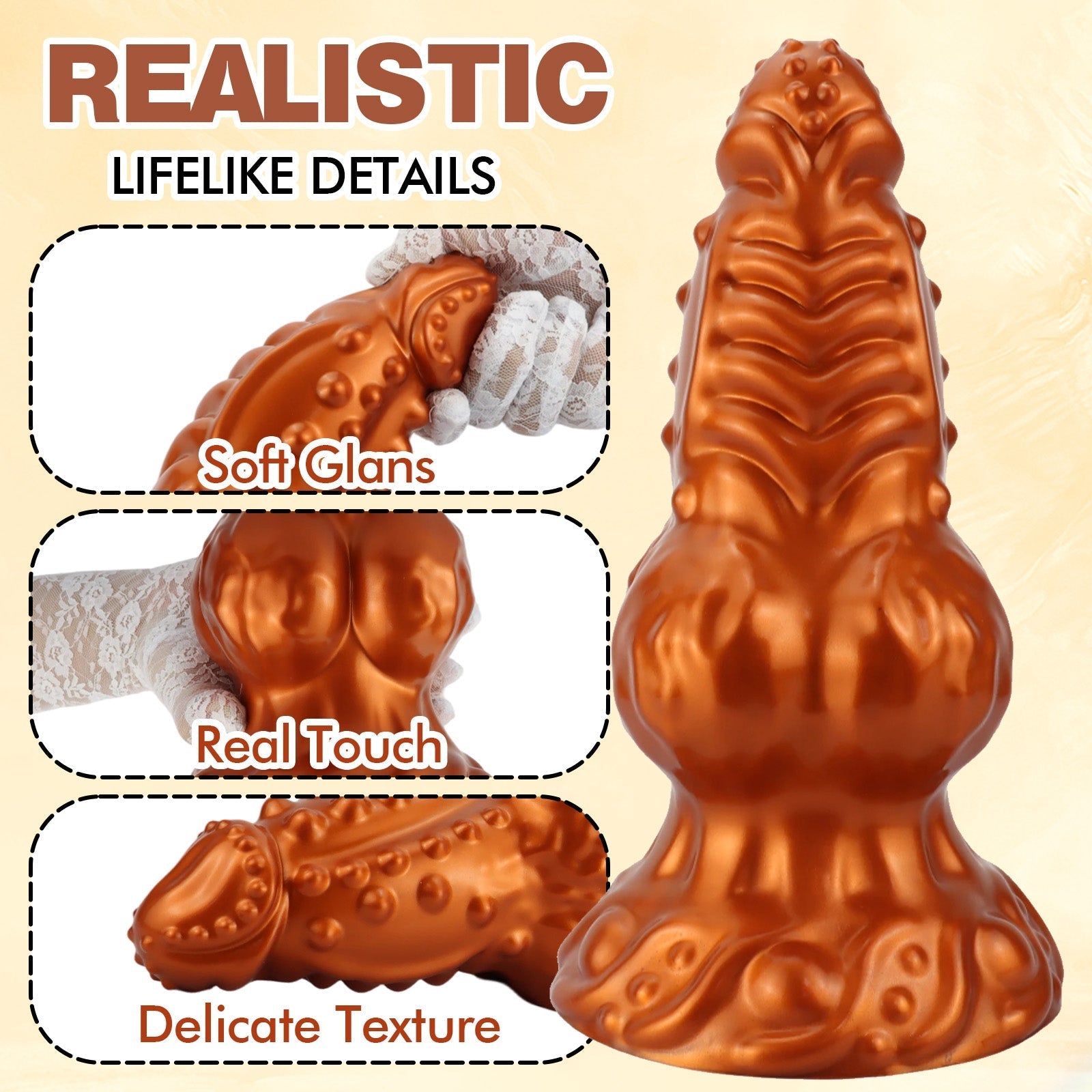 Premium Silicone Butt Plug with Textured Warts & Suction Base - Tarisss Sex Toy Store