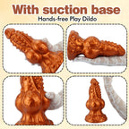 Premium Silicone Butt Plug with Textured Warts & Suction Base - Tarisss Sex Toy Store