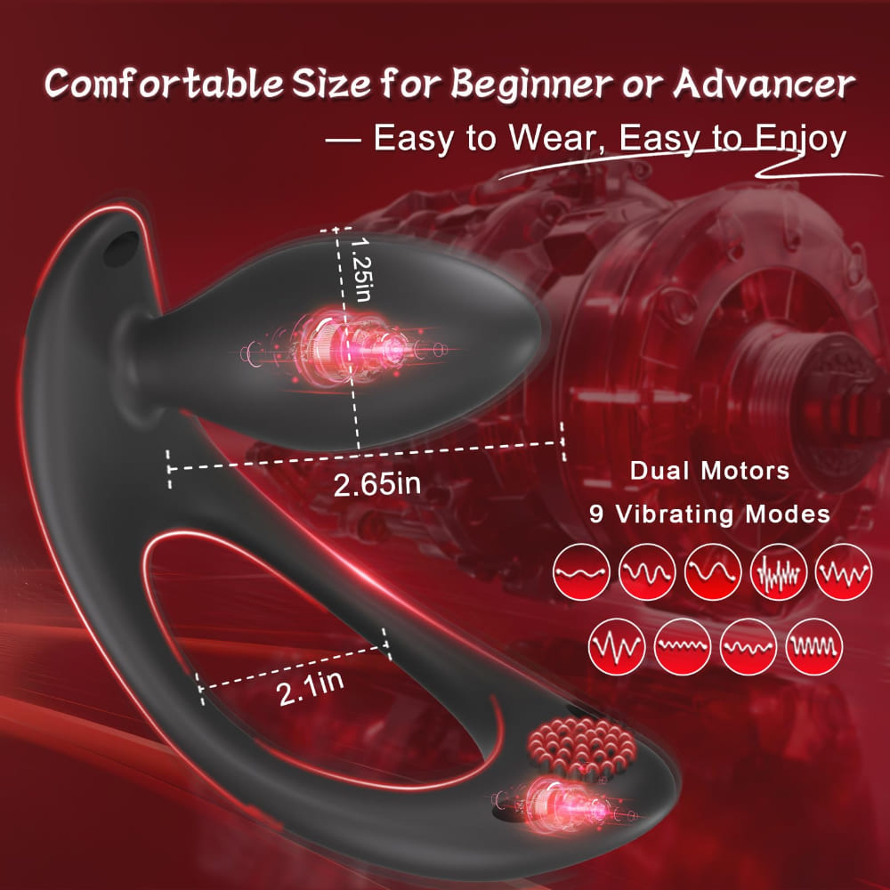 Dale - Strap On Vibrating Butt Plug - Prostate Massager - Clitoral Vibrator
