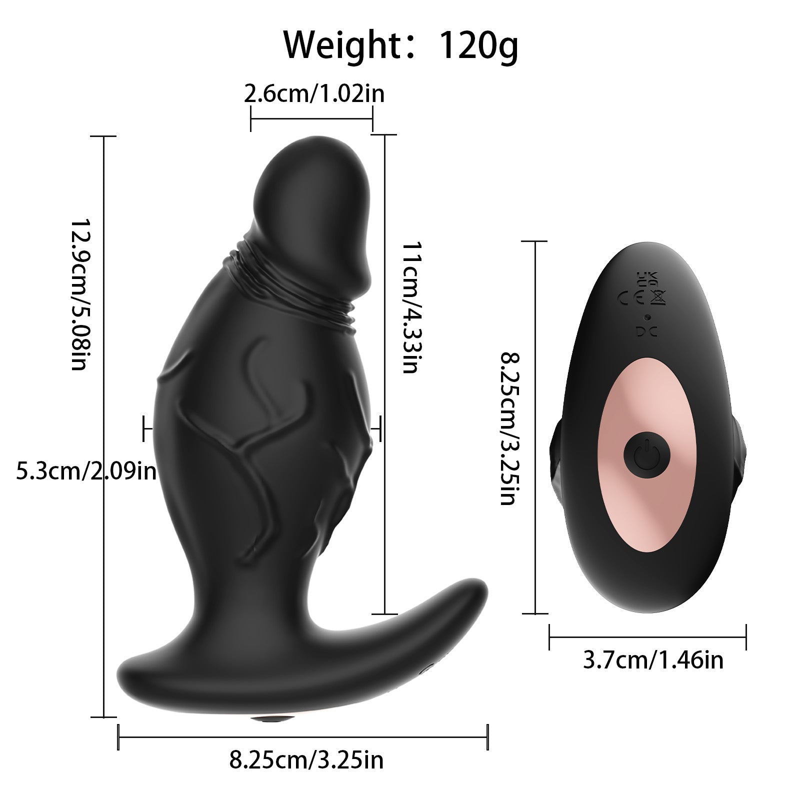 PulseWave Pro Vibrating Plug – Rechargeable Soft Silicone Anal Toy - Tarisss Sex Toy Store