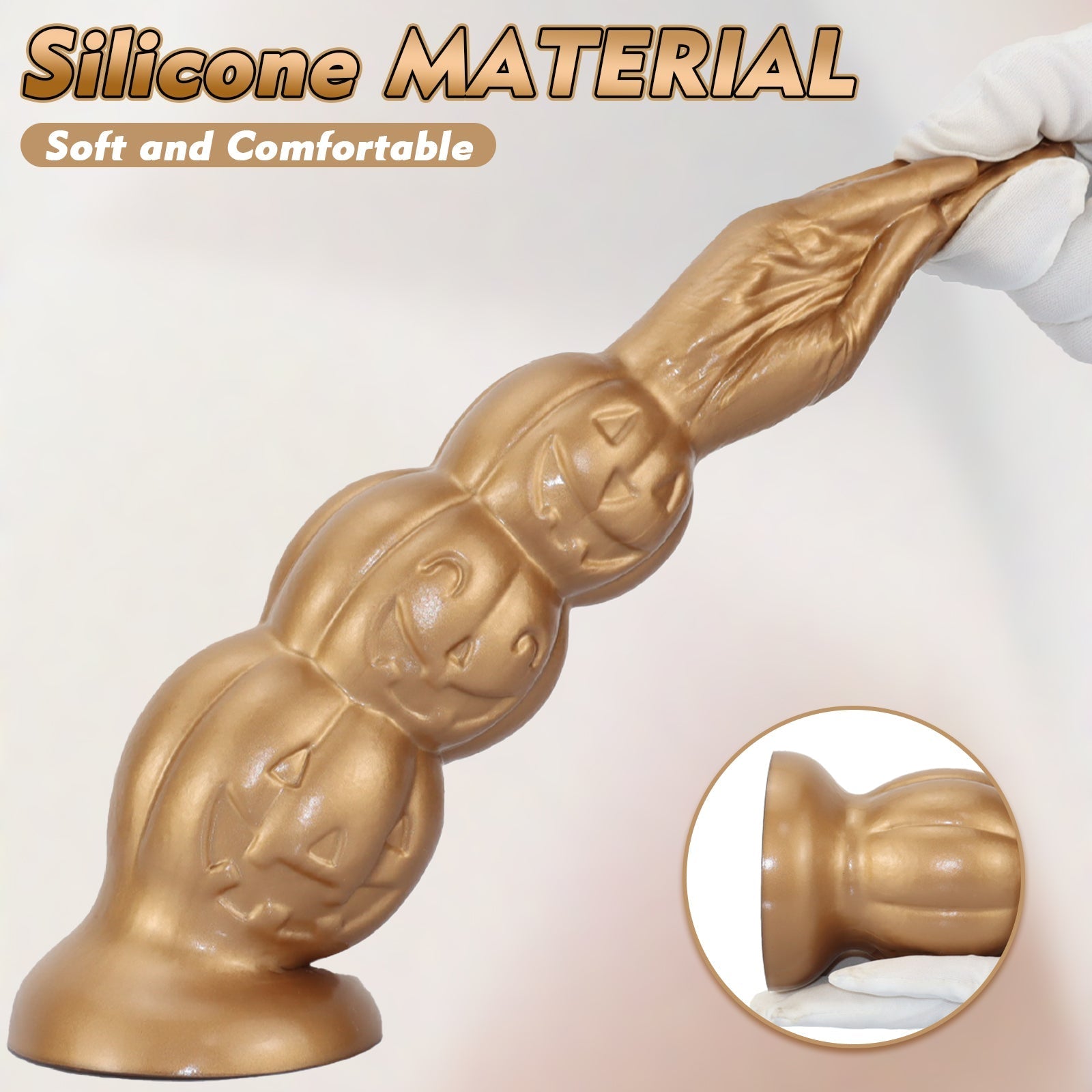 Pumpkin Pleasure Plug with Suction Cup - Tarisss Sex Toy Store