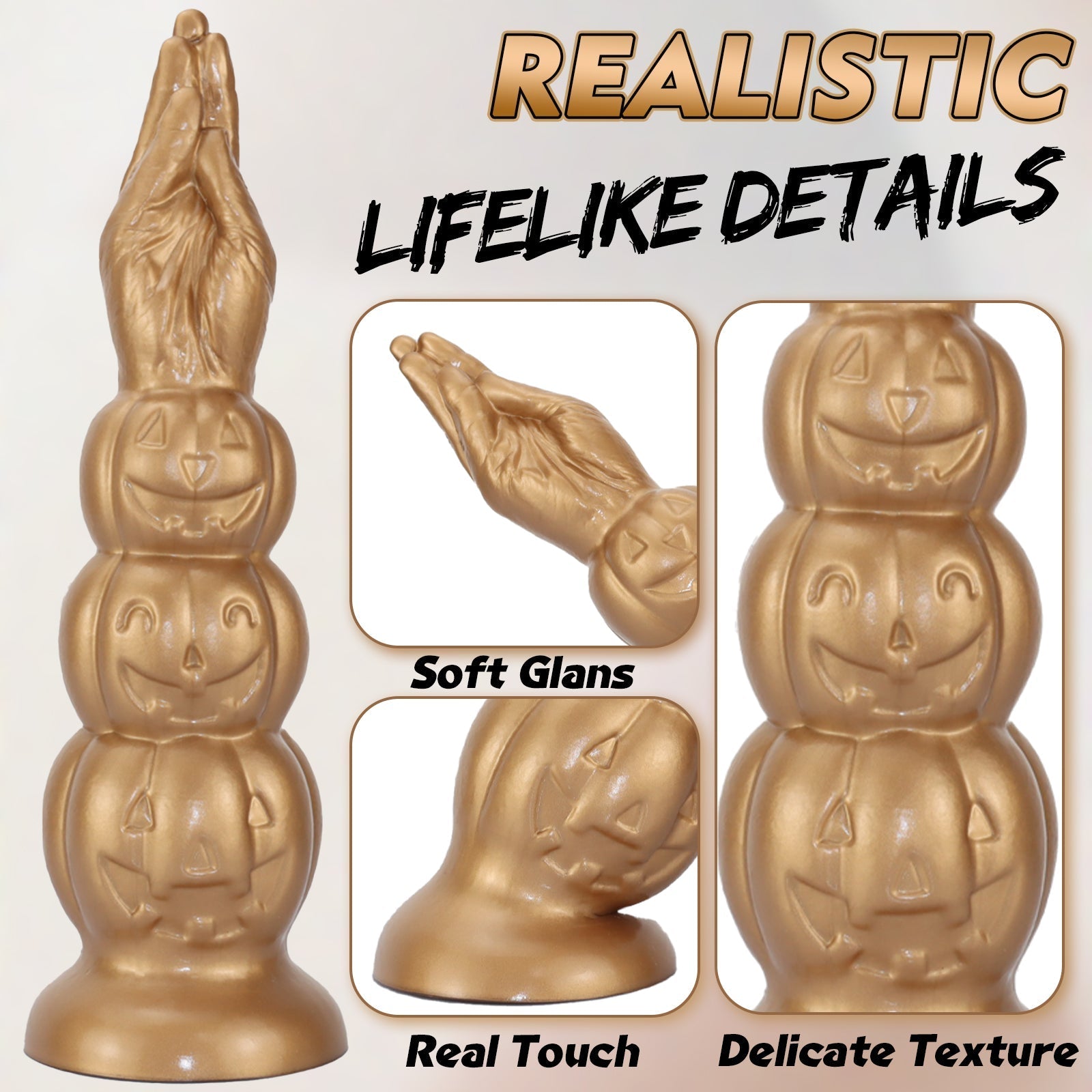 Pumpkin Pleasure Plug with Suction Cup - Tarisss Sex Toy Store