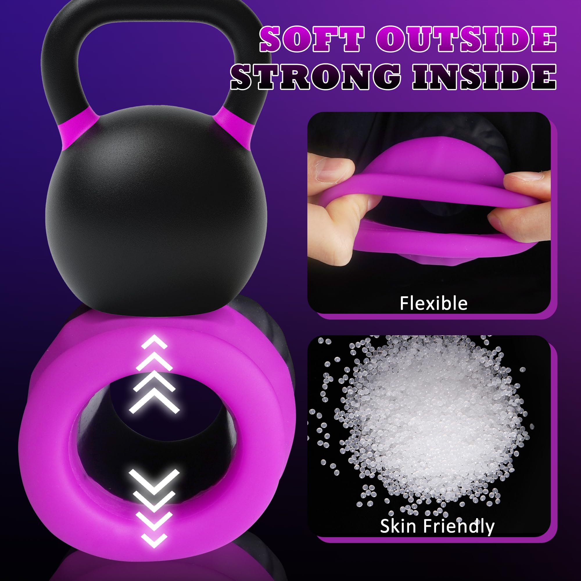 Purple Hollow Silicone Anal Plug with Textured Grip & Wide Base - Tarisss Sex Toy Store
