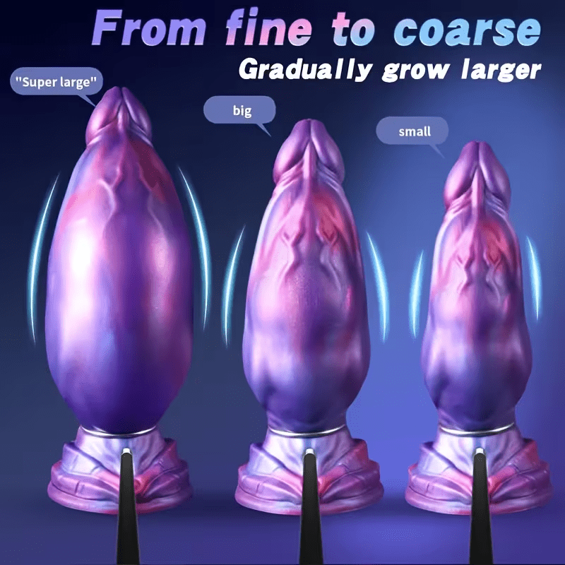 Purple Inflatable Anal Plug with Textured Silicone Design - Tarisss Sex Toy Store